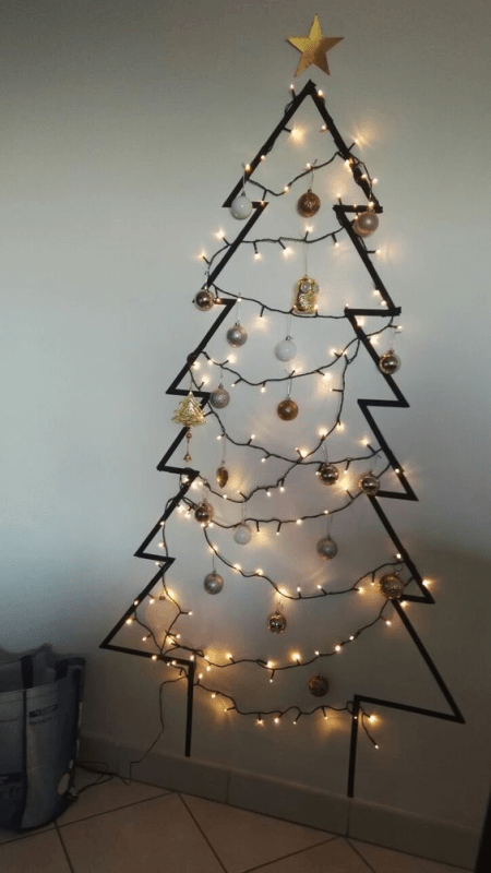 Washi Tape Christmas tree gift