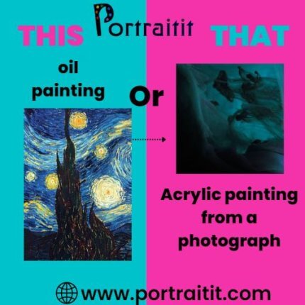 Oil Vs Acrylic painting from a photograph?
