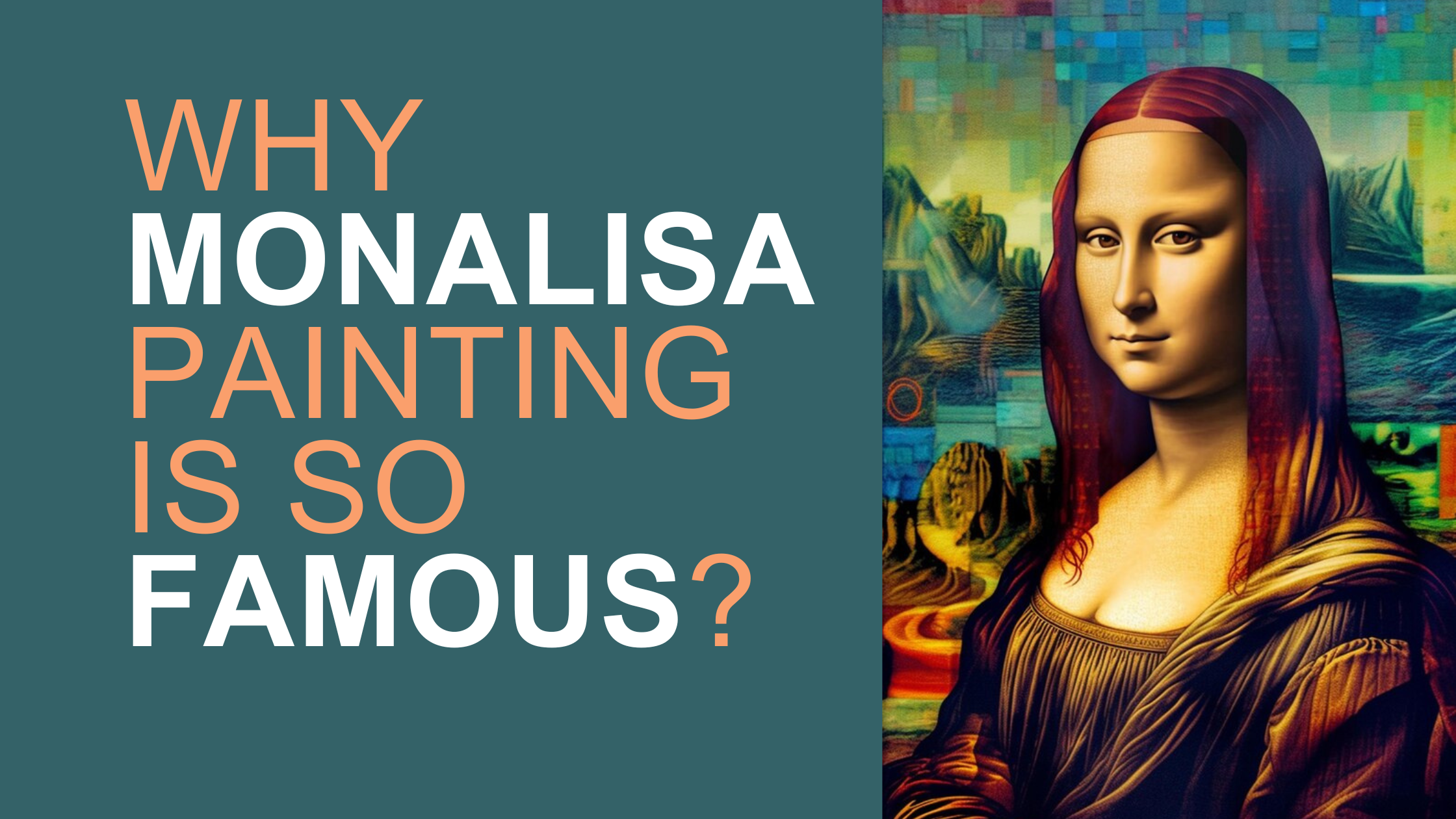 Why is the Monalisa so famous? Monalisa's portrait painting