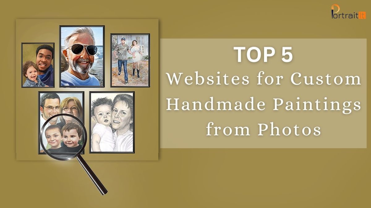 Website for custom handmade painting from photos